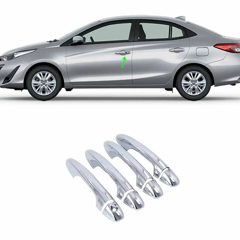 lado izquierdo /> 2010 Puerta//Ala Espejo De Cristal De Plata nonheated /& Base Toyota Yaris 2006