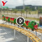 kids Backyard Small Amusement Park Carnival Rides Mini Animal Worm Roller Coaster