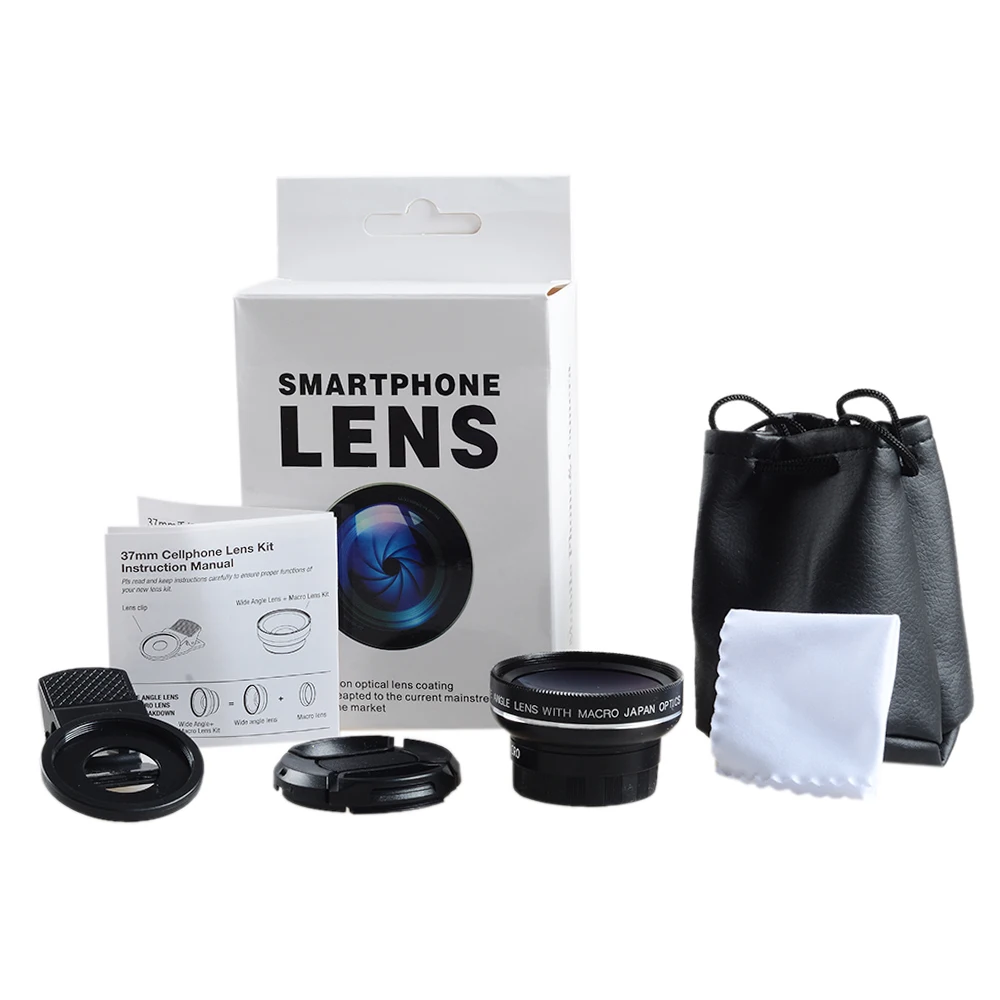 Apexel 0.45X wide anlgle macro lens mobile phone camera lens 2 in 1 lens kit for HUAWEI phone