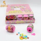 China cheap price barrel bottle square bubble gum candy toy