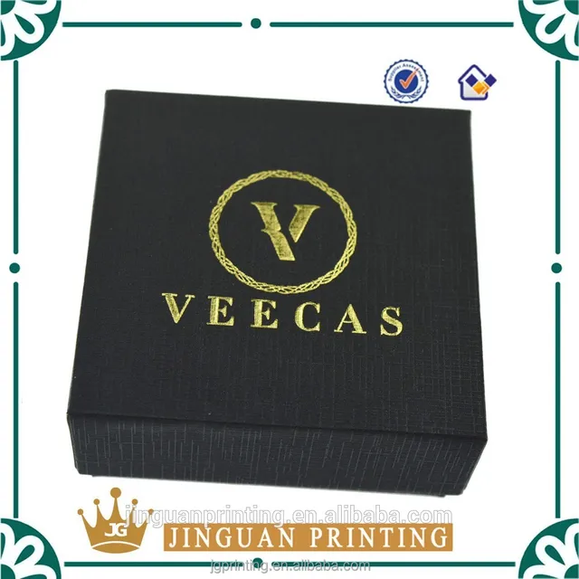 custom logo printed gift packaging luxury necklace packaging box