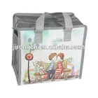 Recycled eco waterproof bag cheap folding polyester nylon shopping bag with pouch