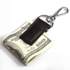 Tiding Custom Magnet Genuine Leather Key Chain With Money Clip