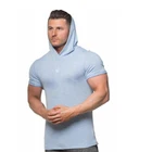 China good price mens solid knit fabric short t shirt for summer