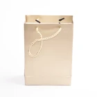Custom Designed Block Bottom Shopping Carrying Kraft Paper Bag With Logo