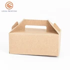 Plain Design Kraft Take Away Food Container Cake Paper Box