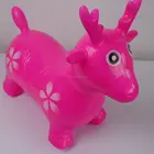 inflatable 350g mini colorful painting animals jumping horse kids play toys