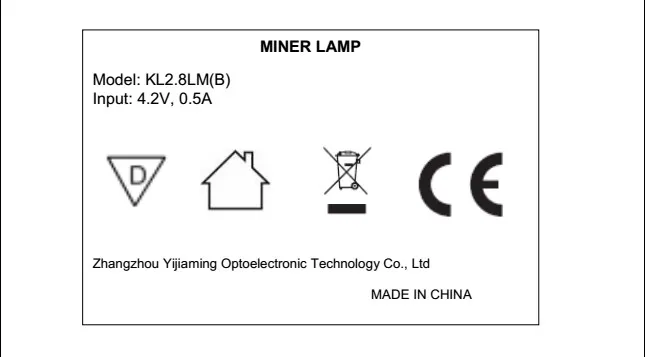 CE approved lithium battery mining led safety miner lamp