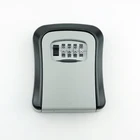 Wall Mounted Safe Storage 4 digit Code Combination Mount emergency password aluminum Key Box