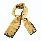 Custom Made Logo Print 100 silk Twill Scarf