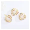 E10248 Dubai Simple Jewellery Women Alloy Ear Ring+Jewelry Fashion 14k Gold Earrings+14 karat Gold Pendant Jewelry Wholesale