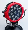 6 inch red/black/yellow round offroad led working light 12v led car spotlights