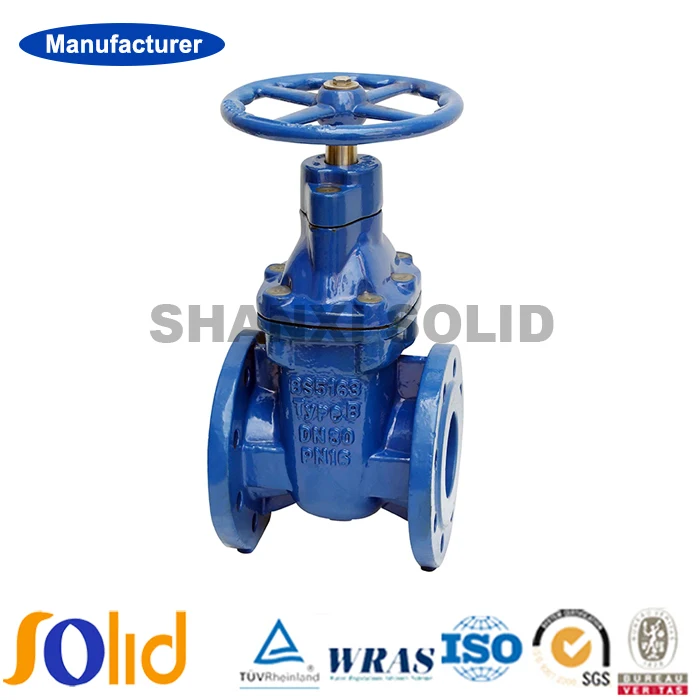 ductile iron bs5163/ 5150 metal seated gate valve pn16