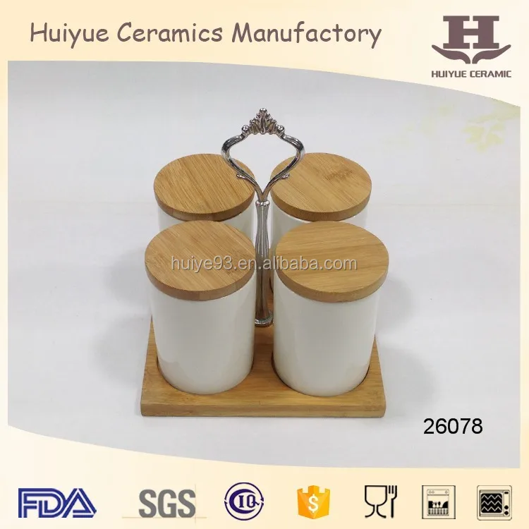 Modern Kitchen Jars modern kitchen set of 4 white ceramic condiment serving pots Modern Kitchen Jars modern kitchen set of 4 white ceramic condiment serving pots