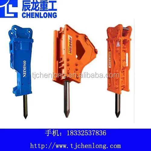 Hydraulic demolition hammer breaker machine, Hydraulic Grapple, Compactor for CAT, Hitachi Kobelco Excavator