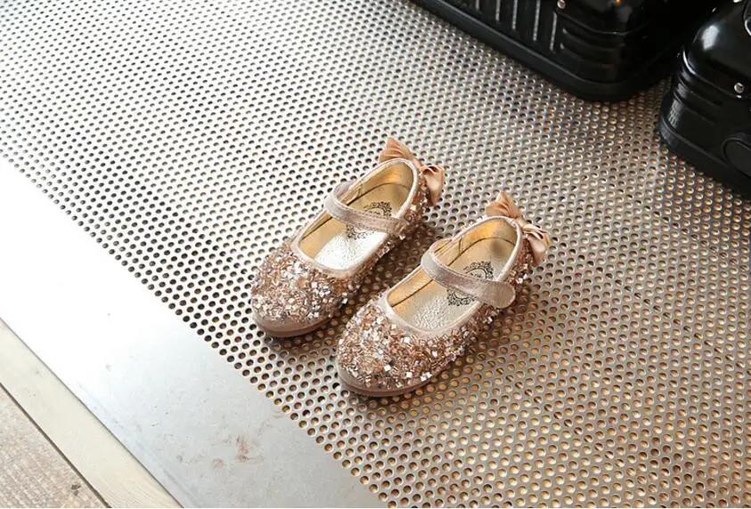 Girls diamond single shoes-17