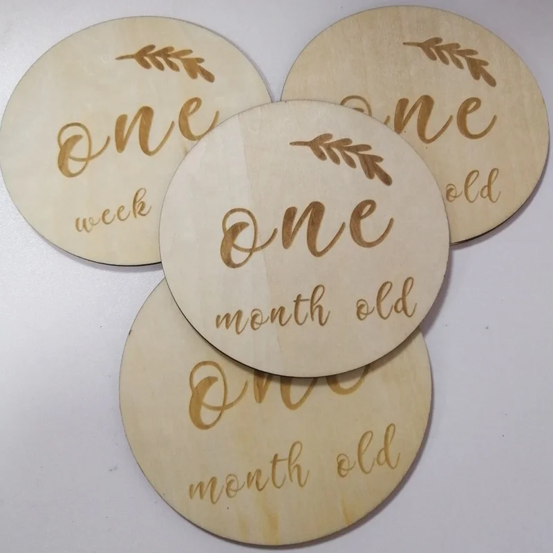 laser cut out pregnancy milestone card baby milestone cards