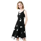 Fashion Embroidery Sleeveless Dress Casual Dresses Women Clothing