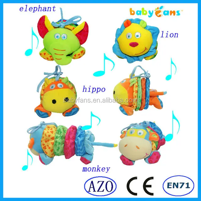 babyfans pull string music baby plush hanging toys educational