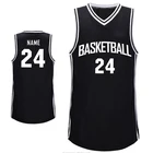 Custom sublimated cheap reversible basketball jerseys with tackle numbers