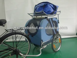 high quality dog bicycle trailer with cargo roof rack safety