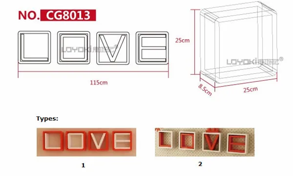 wooden Cube Shelf wall mounted bookcase decorative book shaped foldable box