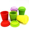 Amazon hot sell retractable folding collapsible coffee silicone wine cup tea cup