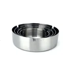 Cheap custom design antique portable high capacity metal ashtray