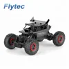 Flytec 9118 4WD Alloy Off Road RC Car 2.4Ghz Radio Control Racing Rock Crawler Model RTR For Kids Car Toys