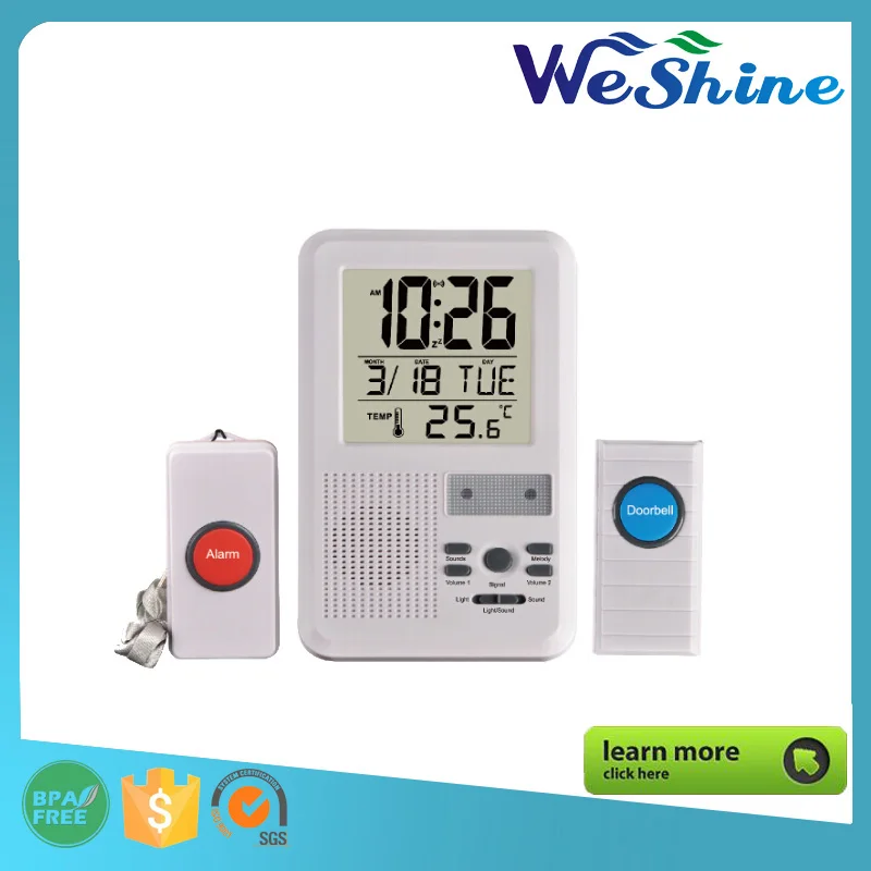 Wireless Remote Alert Button Home Care Alert Nurse Call Bell System 3