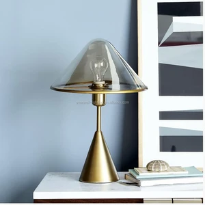 modern iron golden color desk table lamp bed side table lamp