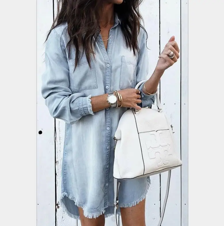 denim tops and dresses