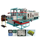 Fully automatic hamburger box vaccum forming machine for making plate