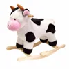 2016 hot sales plush rocking animals in cow shape with cow realistic sound