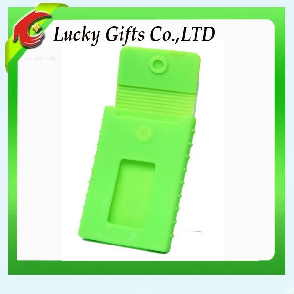 flexible hot sale pvc silicone id card holder for