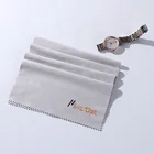 microfiber suede fabric glasses cleaning cloth with silk print