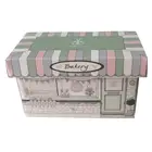 Customized logo lid and bottom bakery paper packing box for food take away hot sale