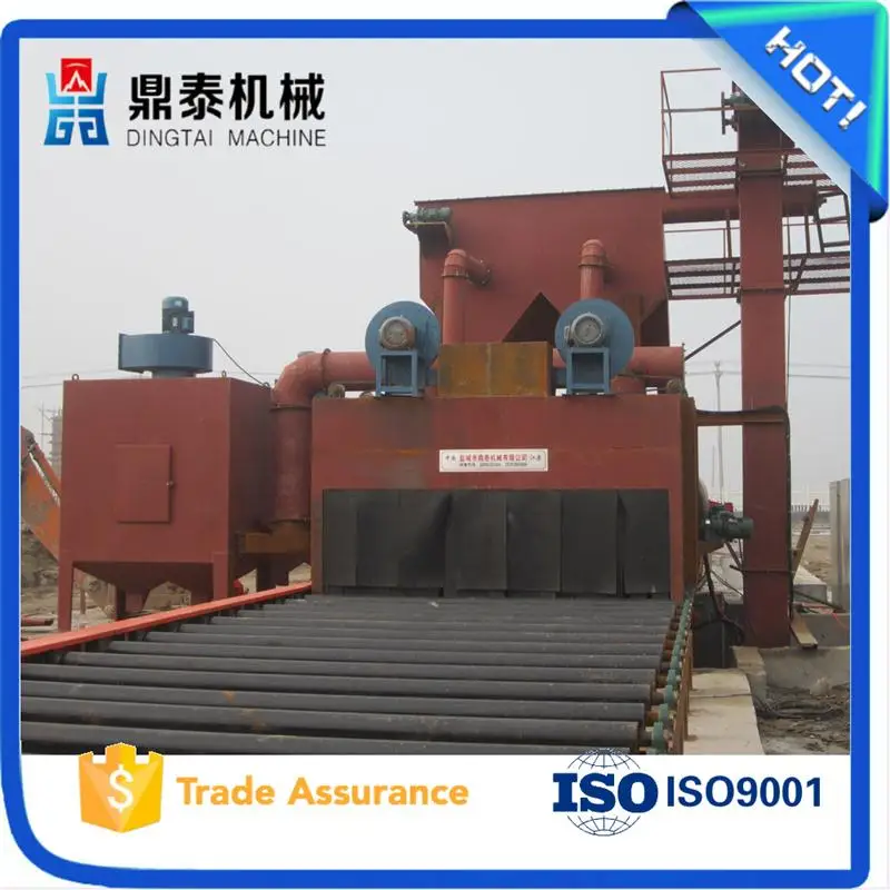 Q69 steel plate shot blasting machine, rust remover machine