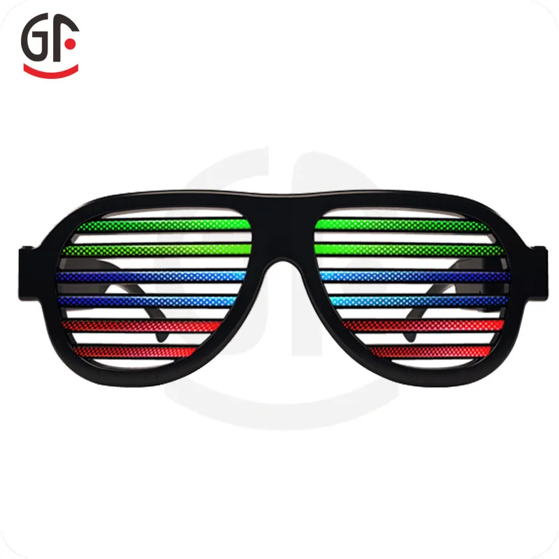 LED flashing glasses Christmas holiday gifts voice control glasses party props