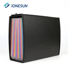 Letter Size A4 Colorful PP Plastic 24 Pockets Accordion Folder Document Holder Wallet Bag With Handle