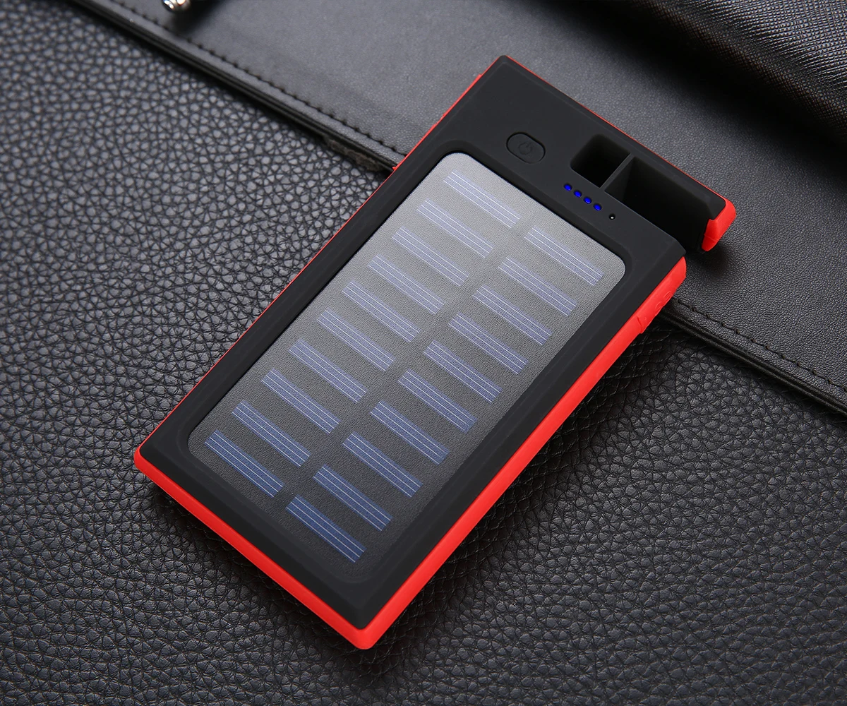 New 2019 trending product solar wallet power bank 10000mah with wireless charging - ANKUX.COM