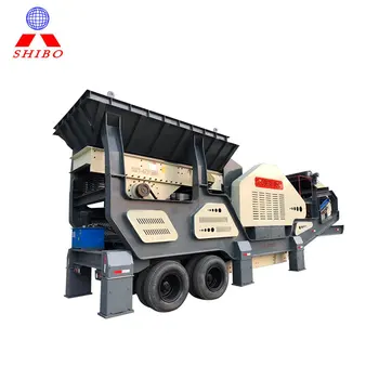 Low investment rocks hot sale portable crusher plant for road gravel