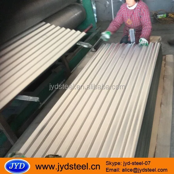 Thin Aluzinc Corrugated Steel Roof Flashing / Metal Roofing Sheet Buy