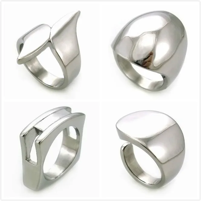 fashion jewelry 316l stainless steel stone championship ring