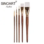 Art Names Of Paint Brushes Hot Sell 5pcs Short Handle Art Paint Brush Set Names Of Paint Brushes