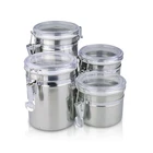 China bulk sale tin lunch box airtight food storage tin containers
