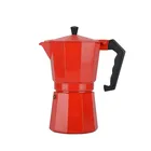 Top seller red coffee maker Eco-Friendly espresso coffee maker oem moka pot