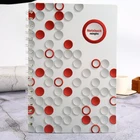Custom printed wire o binding spiral notebook with bookmark