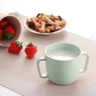 Biodegradable Bamboo fiber double handle kids cup,milk cup,coffee cup