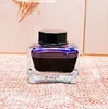 top material transparent 50ml Crystal material student pen ink glass bottle with black plastic cap for calligraphy ink bottle